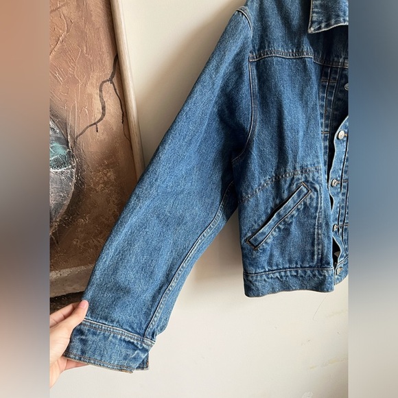 Ralph Lauren 100 % Cotton Denim Jean Jacket Vintage Size L - Picture 6 of 14